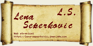 Lena Šeperković vizit kartica